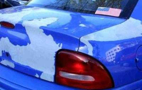 What causes paint to peel on a car