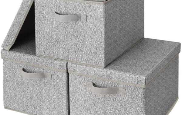 Folomie Stackable Waterproof Foldable Storage Bins - Reinforced Handles