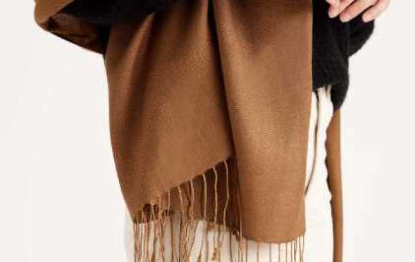 Suede Camel Cashmere Scarf