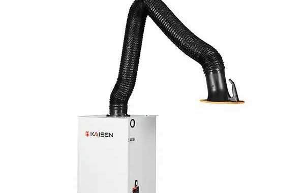 How does the central dust removal system work?