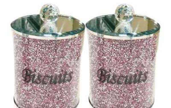 Sustainability and Sophistication the Eco-Friendly Crushed Diamond Biscuit Jar