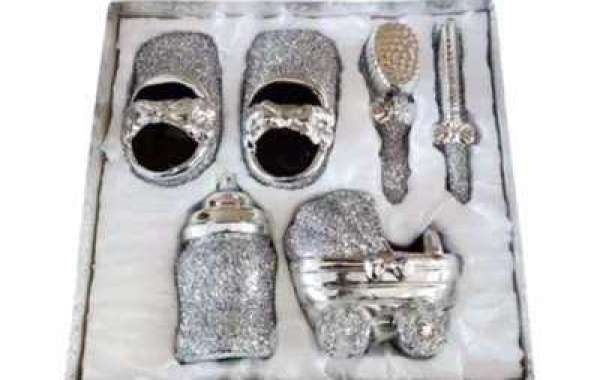 Shimmering Love the Crushed Diamond Baby Set a Precious Gift for Your Little Gem