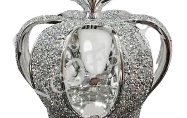 From Royalty to Your Space the Crushed Diamond Crown Figurine by King Bling