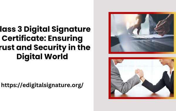 Class 3 Digital Signature Certificate: Ensuring Trust and Security in the Digital World