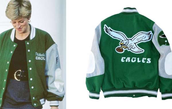 The Women's Era: Princess Diana in the Philadelphia Eagles Green Varsity Jacket