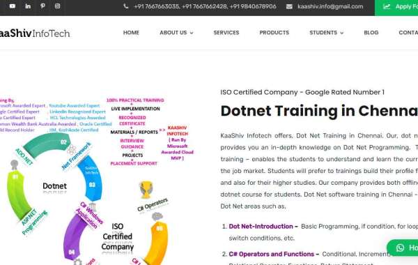 dotnet training in chennai