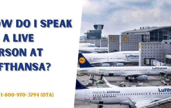 How do I speak to a live person at Lufthansa?